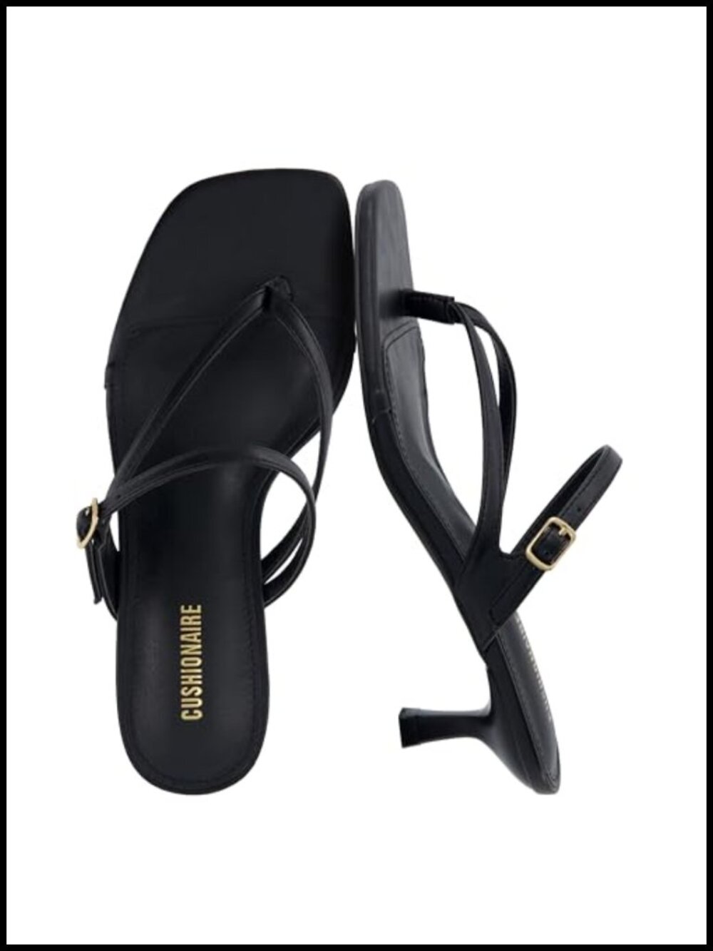 Kitten Heel Square Toe Strappy Sandals Women's Dressy Comfortable